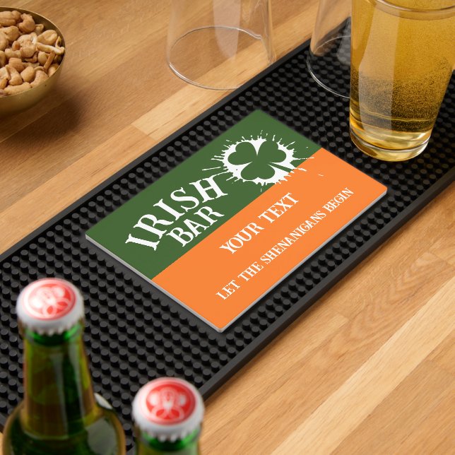 Custom Irish Pub Personalized Bar Mat (Insitu (Bar 2))