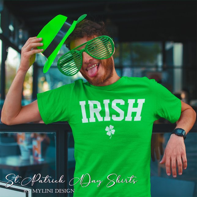 Custom Irish Shamrock St Patricks Day T-Shirt (Creator Uploaded)