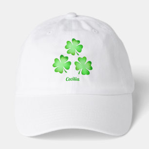 custom Irish st patrick's day clover green Hat