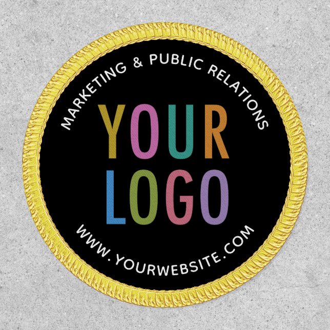 Custom Iron On Patch with Company Logo Promotional (Front)