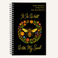 Custom "It Is Well With My Soul" Boho Honeybee