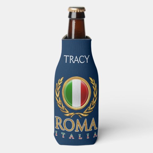 Custom Italian Flag Bottle Cooler