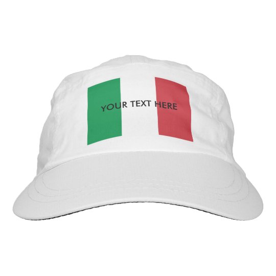 Custom Italian flag knit and woven sports hats