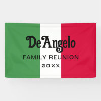 Custom Italian Surname Name Reunion