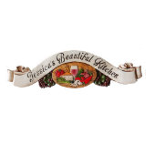 Custom Italian Tuscan Kitchen Door Topper (Front)