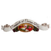 Custom Italian Tuscan Kitchen Door Topper (Front)