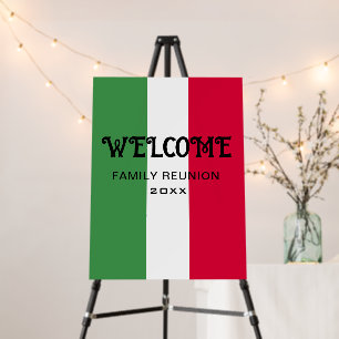 Custom Italian Welcome Foam Board