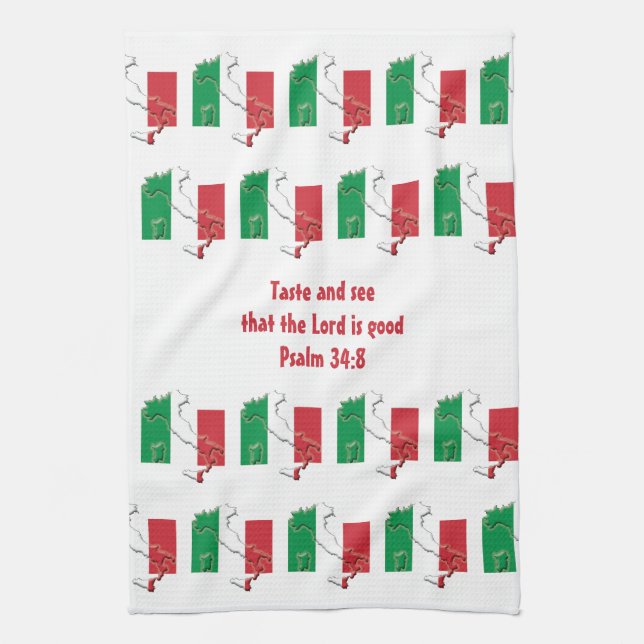 Custom ITALY  Kitchen Towel (Vertical)
