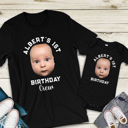 Custom Its My Birthday Face Name and Age Funny Baby Bodysuit