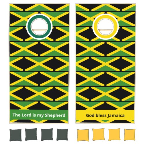 Custom JAMAICA FLAG Cornhole Set