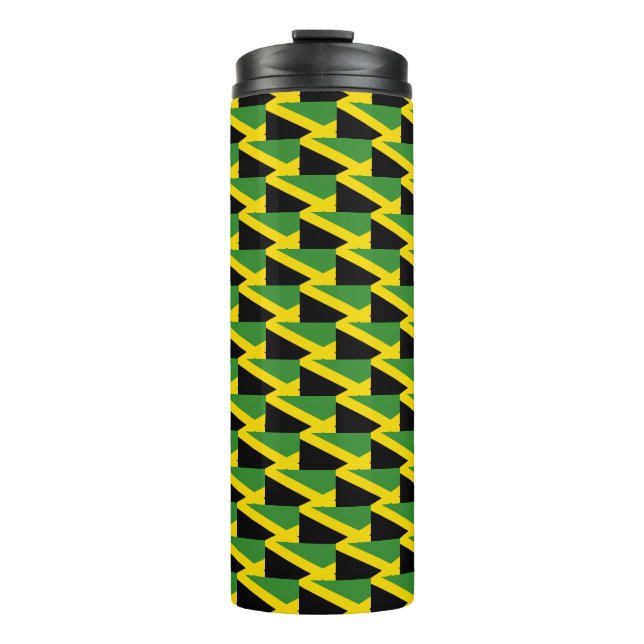 Custom Jamaica Flag Thermal Tumbler (Front)