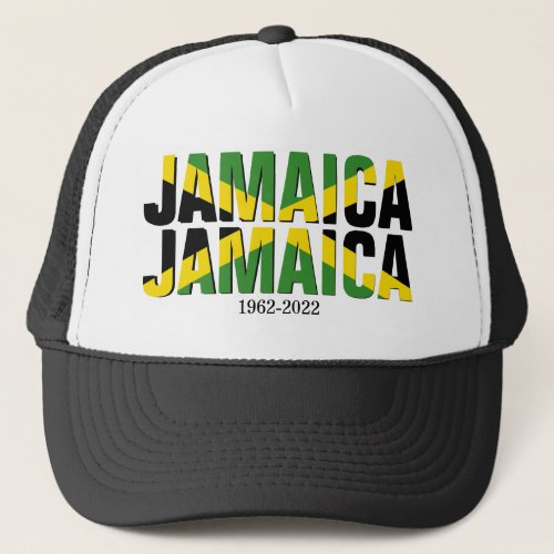 Custom JAMAICA JAMAICA 60th Anniversary Trucker Hat