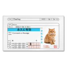 Custom Japanese Driver's License Card!!