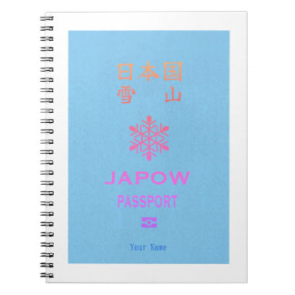Custom JAPOW Passport Cover THE DAY Notebook