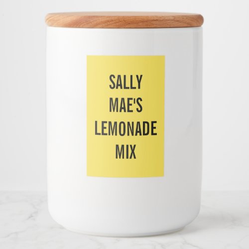 custom jar glasses food label