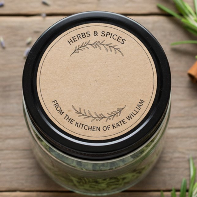 Custom Jar / Spice Blank Sticker Label  (Creator Uploaded)