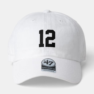 Custom Jersey Number 47 Clean Up Brand Cap