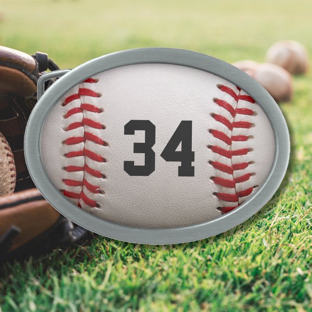 Custom Jersey Number Baseball Player Design Belt Buckle (Creator Uploaded)
