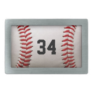 Custom Jersey Number Baseball Player Design Belt Buckle