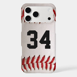 Custom Jersey Number Baseball Player Design iPhone 17 Pro Max Case