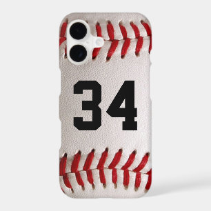 Custom Jersey Number Baseball Player Design iPhone 17 Case