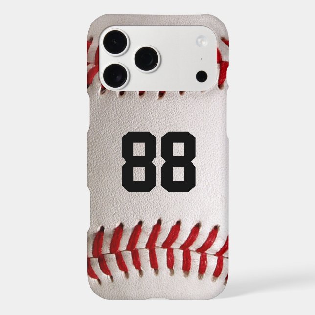 Custom Jersey Number Baseball Player Design Case-Mate iPhone Case (Back)