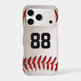 Custom Jersey Number Baseball Player Design iPhone 17 Pro Case