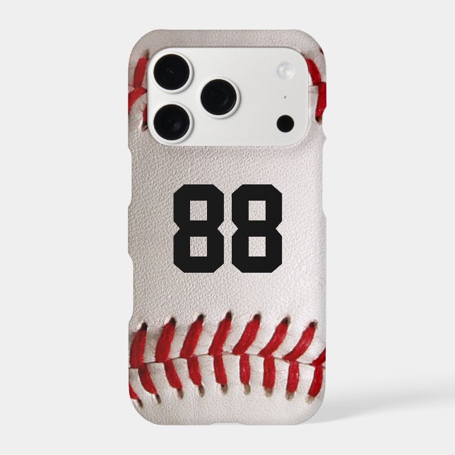 Custom Jersey Number Baseball Player Design Case-Mate iPhone Case (Back)