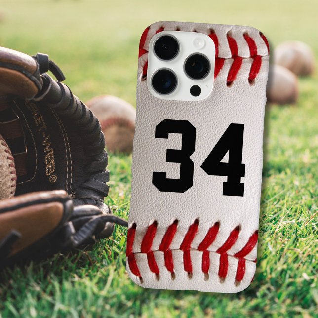 Custom Jersey Number Baseball Player Design Case-Mate iPhone Case (Creator Uploaded)