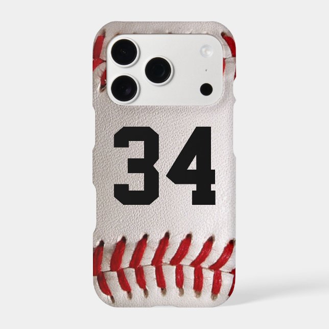 Custom Jersey Number Baseball Player Design Case-Mate iPhone Case (Back)