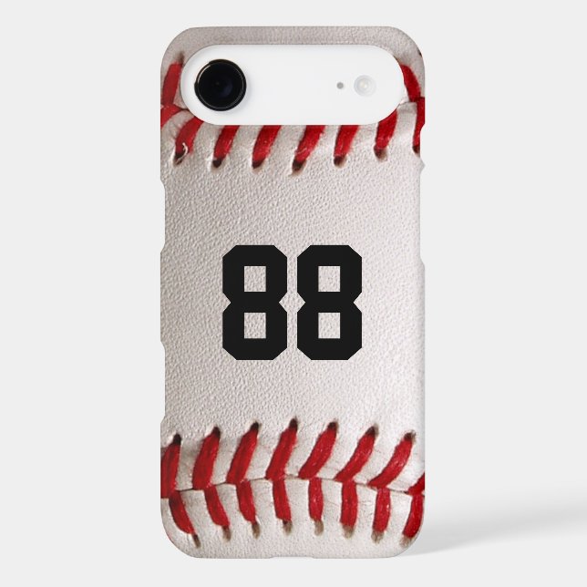 Custom Jersey Number Baseball Player Design Case-Mate iPhone Case (Back)