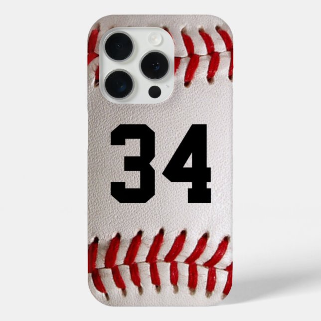 Custom Jersey Number Baseball Player Design Case-Mate iPhone Case (Back)