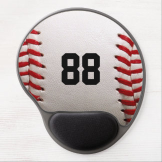 Custom Jersey Number Baseball Player Design Gel Mouse Pad