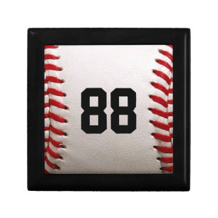 Custom Jersey Number Baseball Player Design Gift Box