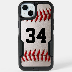 Custom Jersey Number Baseball Player Design iPhone 15 Plus Case