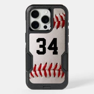 Custom Jersey Number Baseball Player Design iPhone 15 Pro Case
