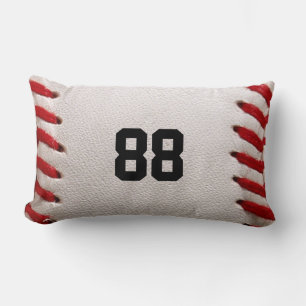 Custom Jersey Number Baseball Player Design Lumbar Pillow