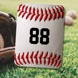 Custom Jersey Number Baseball Player Design Magnet
