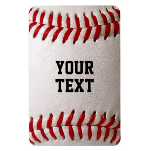 Custom Jersey Number Baseball Player Design Magnet