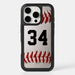 Custom Jersey Number Baseball Player Design iPhone 16 Pro Case