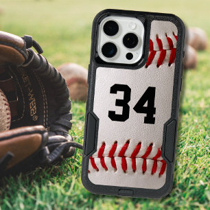 Custom Jersey Number Baseball Player Design iPhone 16 Pro Max Case