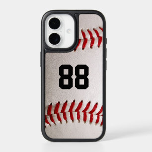 Custom Jersey Number Baseball Player Design iPhone 17 Case
