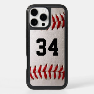 Custom Jersey Number Baseball Player Design iPhone 16 Pro Max Case