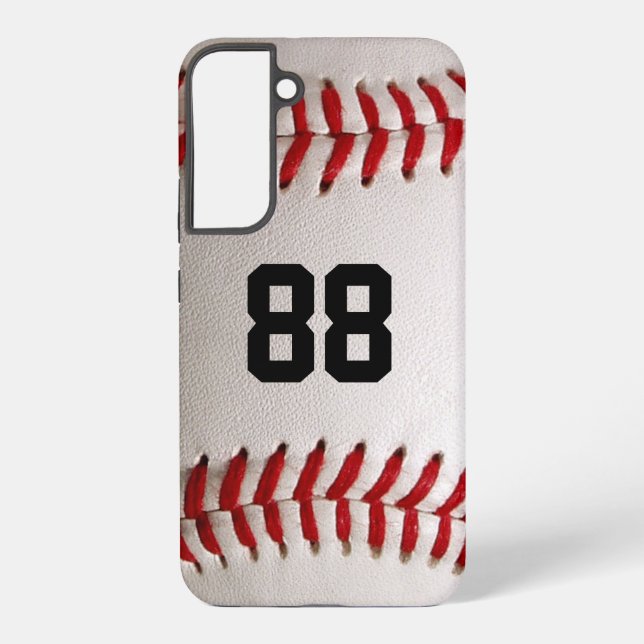 Custom Jersey Number Baseball Player Design Samsung Galaxy Case (Back)
