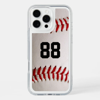 Custom Jersey Number Baseball Player Design iPhone 16 Pro Max Case