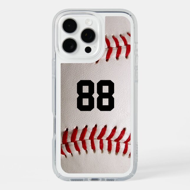 Custom Jersey Number Baseball Player Design Speck iPhone Case (Front)