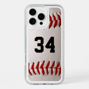 Custom Jersey Number Baseball Player Design iPhone 16 Pro Max Case