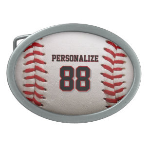 Custom Jersey Number & Name Baseball Player Design Belt Buckle