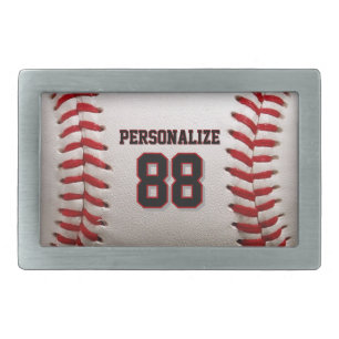 Custom Jersey Number & Name Baseball Player Design Belt Buckle