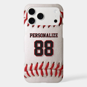 Custom Jersey Number & Name Baseball Player Design iPhone 17 Pro Max Case